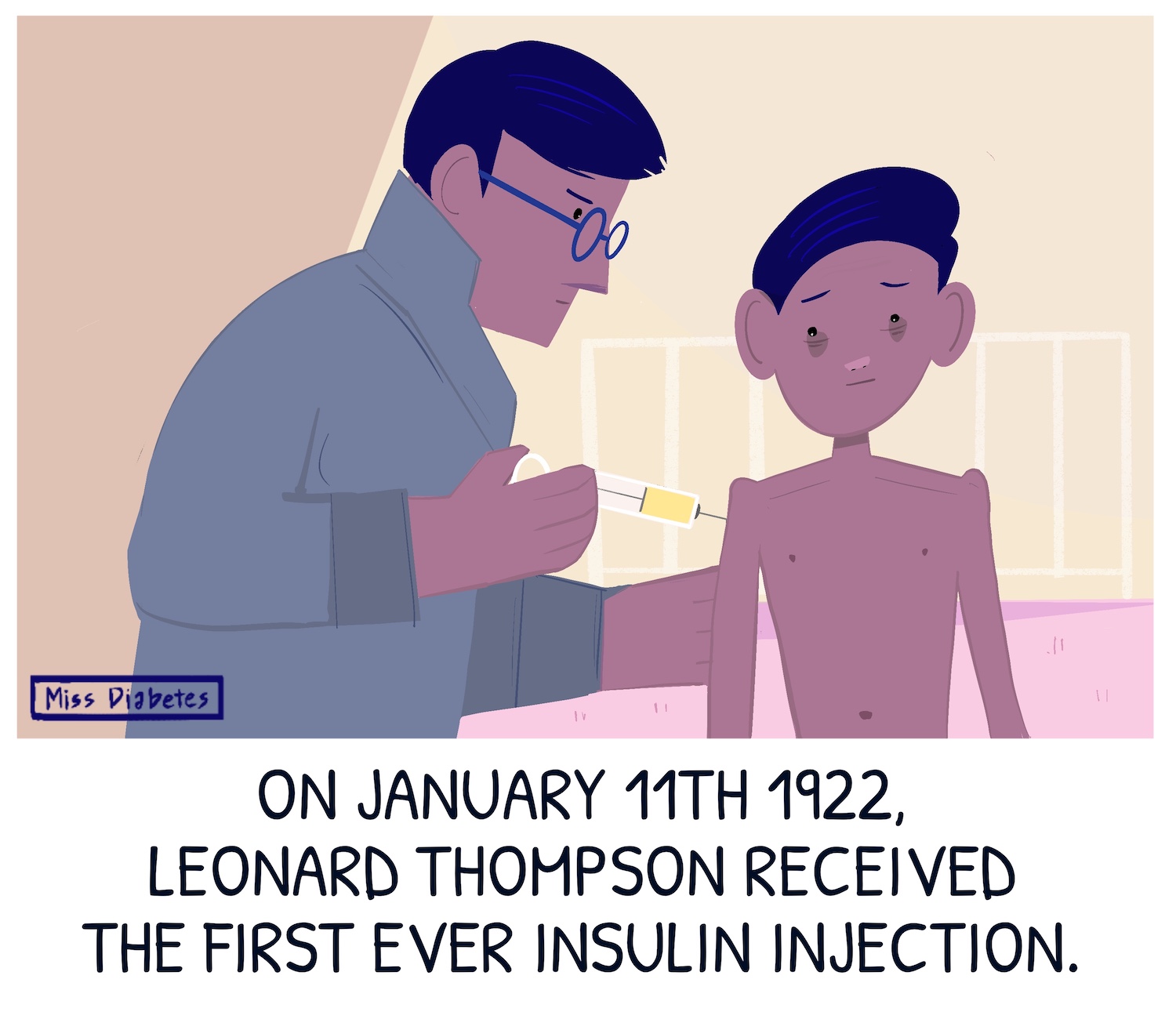 Read more about the article The first insulin injection was administered on Jan 11th 1922