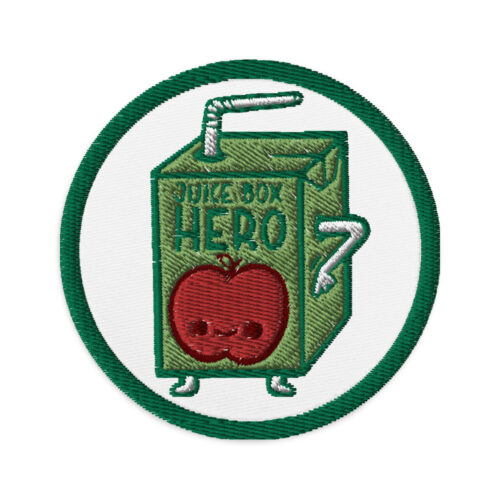Juice Box Hero Embroidered patches